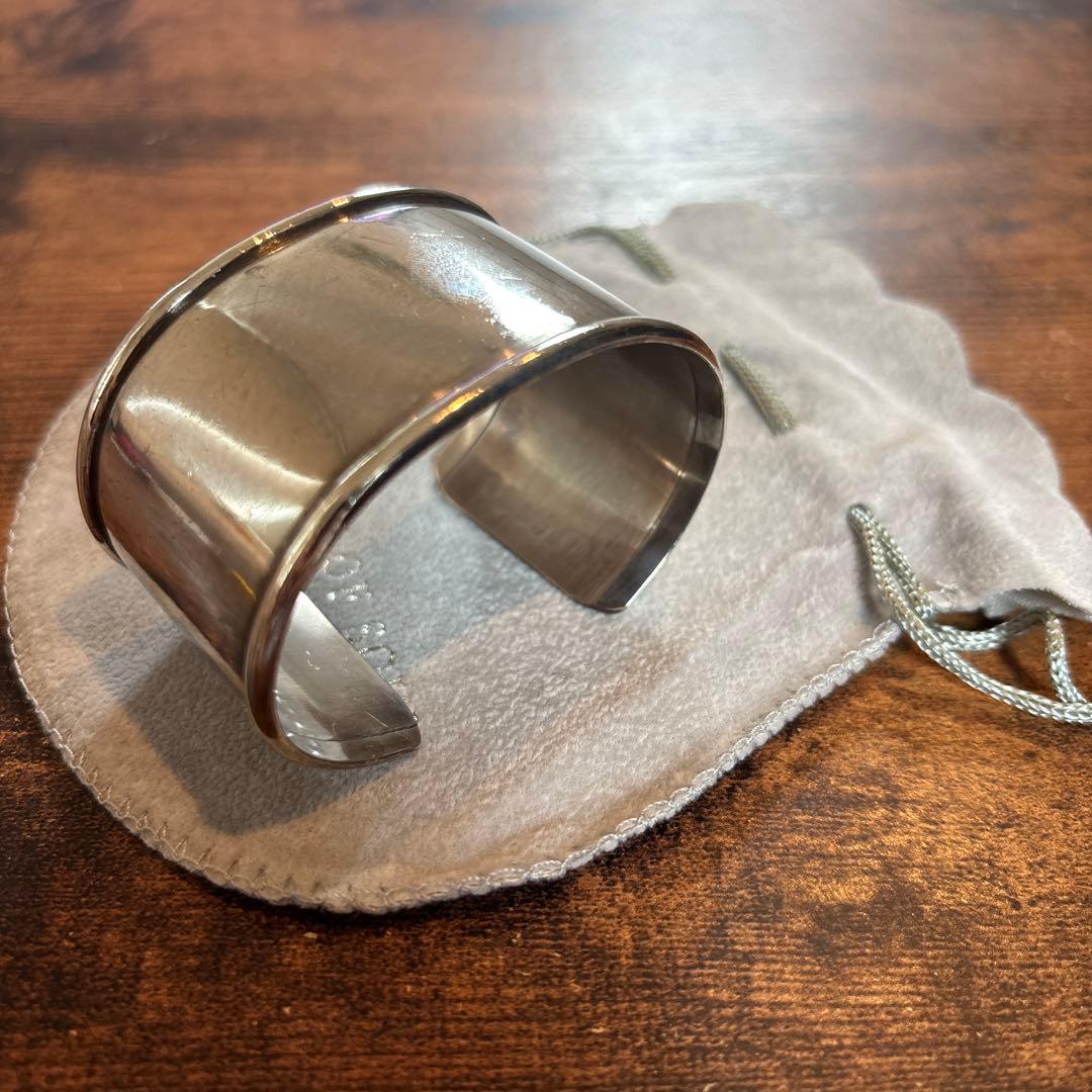 SYMPATHY OF SOULシルバー 幅広バングル