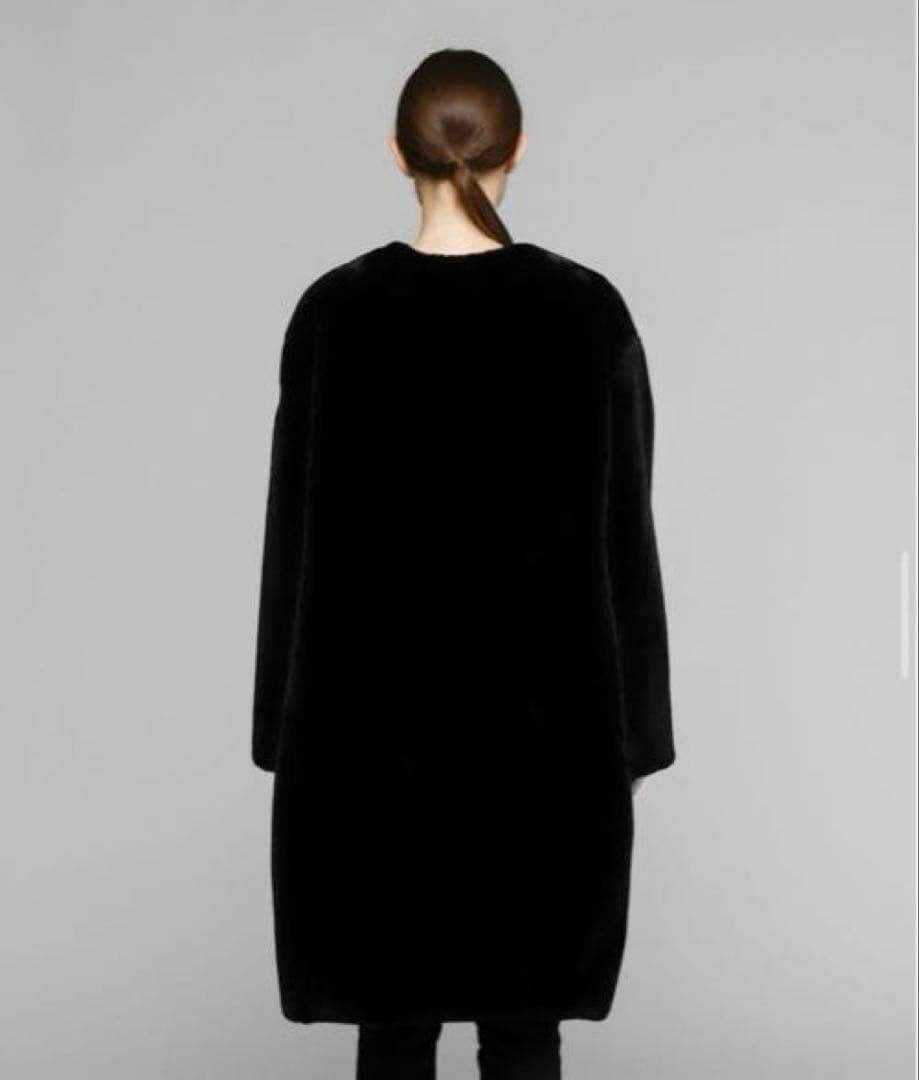 美品TATRAS タトラス TAMIL タミル エコファー ノーカラーコート