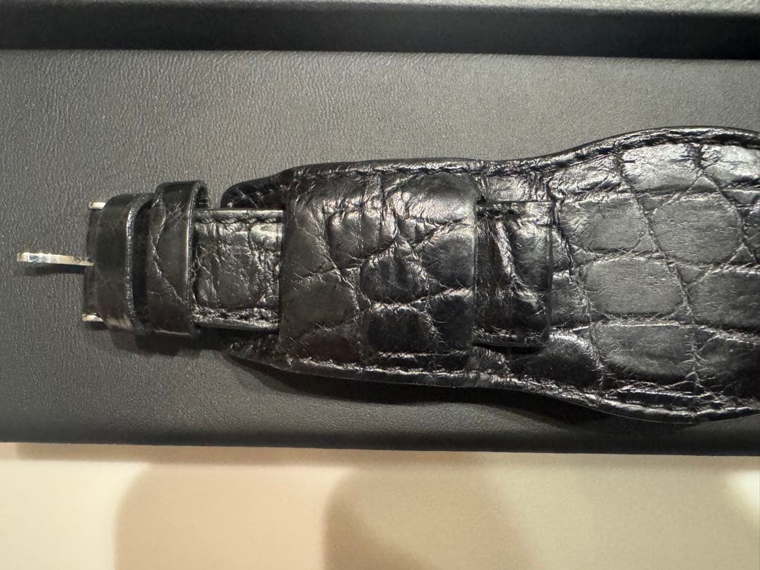 り*う様 黒 NEIGHBORHOOD クロコレザーバンド