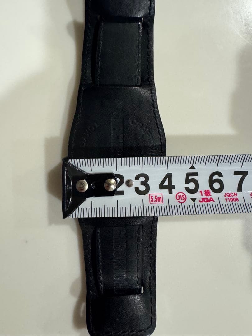 り*う様 黒 NEIGHBORHOOD クロコレザーバンド