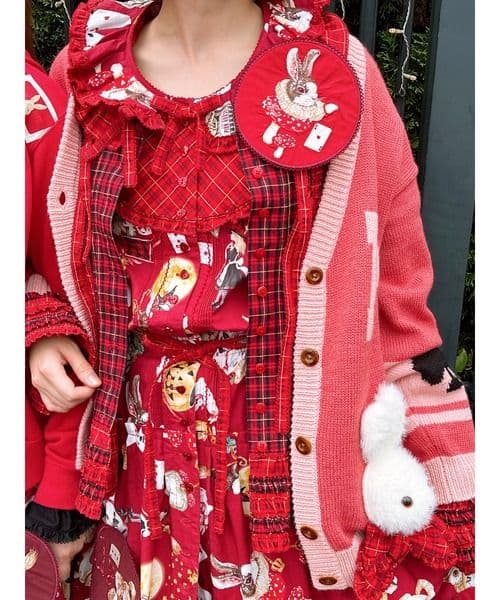 ハロウィーンワンダーランドプリントワンピース☆ピンクハウス☆赤