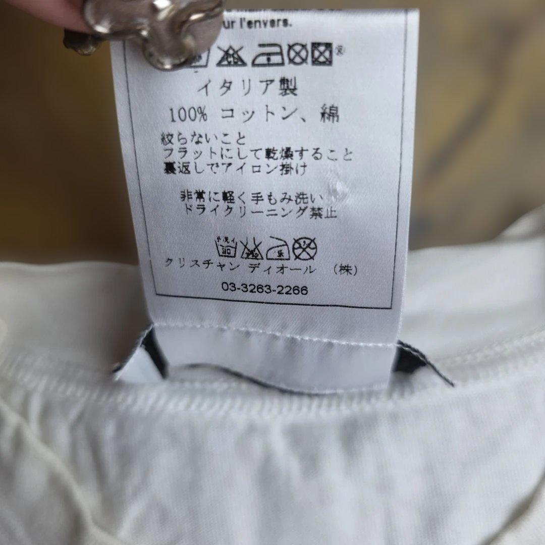 ガリアーノ期　ディオール　Tシャツ　カットソー　J'ADORE ロゴ　白　y16