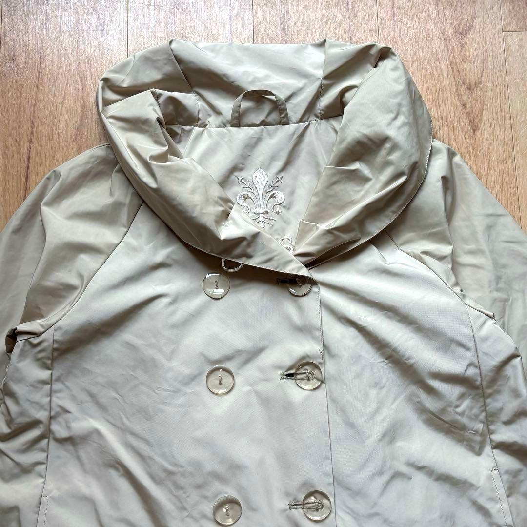 美品 Paradisole レインコート トレンチコート クリームベージュ
