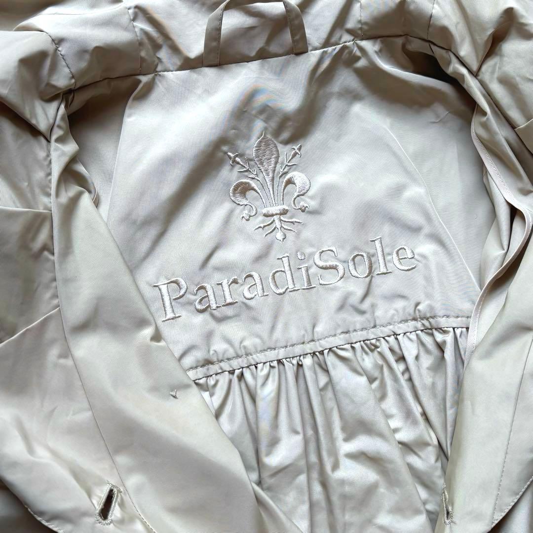 美品 Paradisole レインコート トレンチコート クリームベージュ
