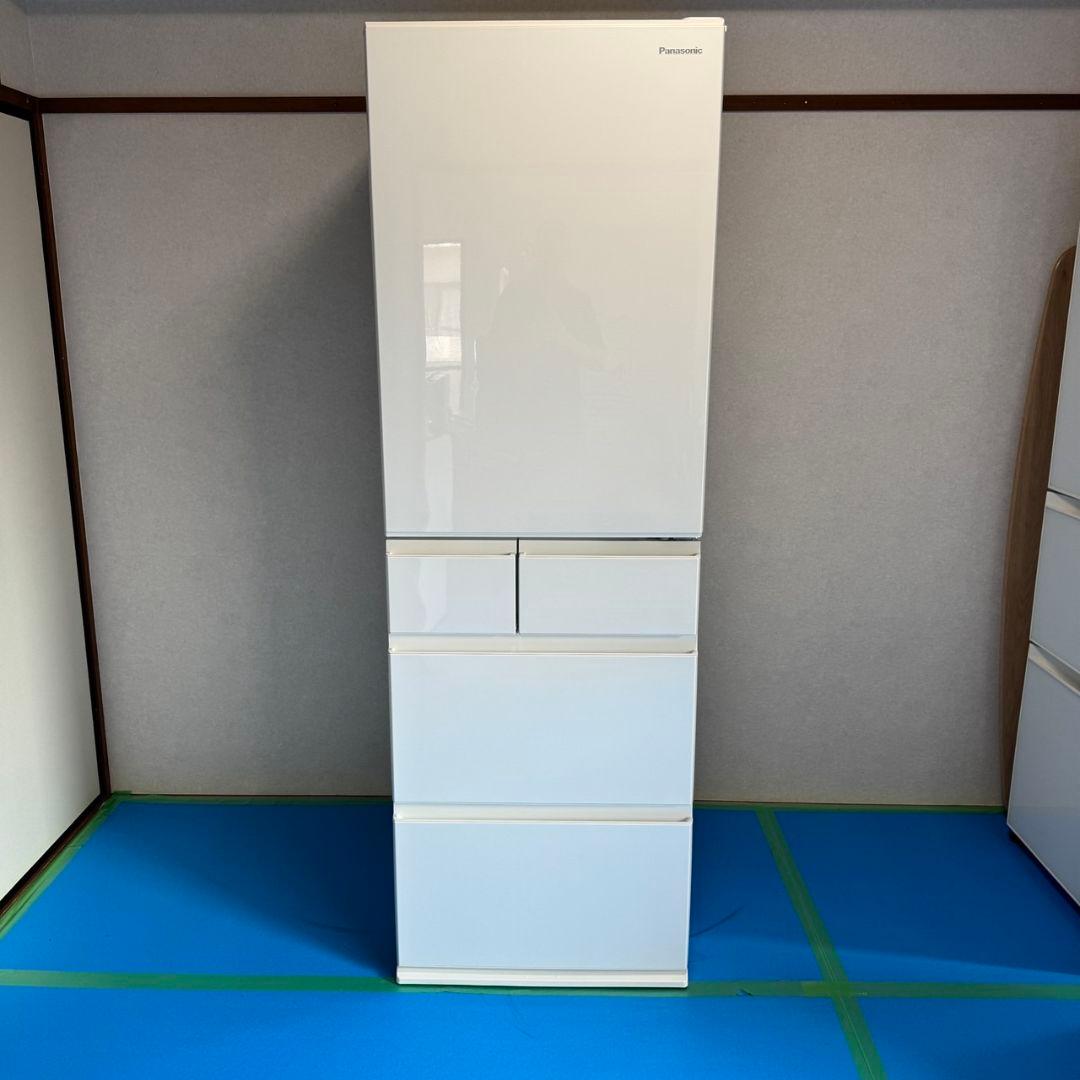 Panasonic 5ドア 冷蔵庫 NR-E419EX 家電 大型 A04