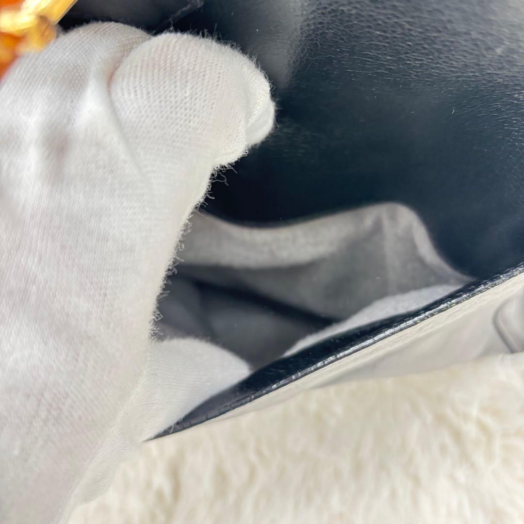 ✨美品✨GUCCI ハンドバック レザー 黒 ビジネスバック バンブー