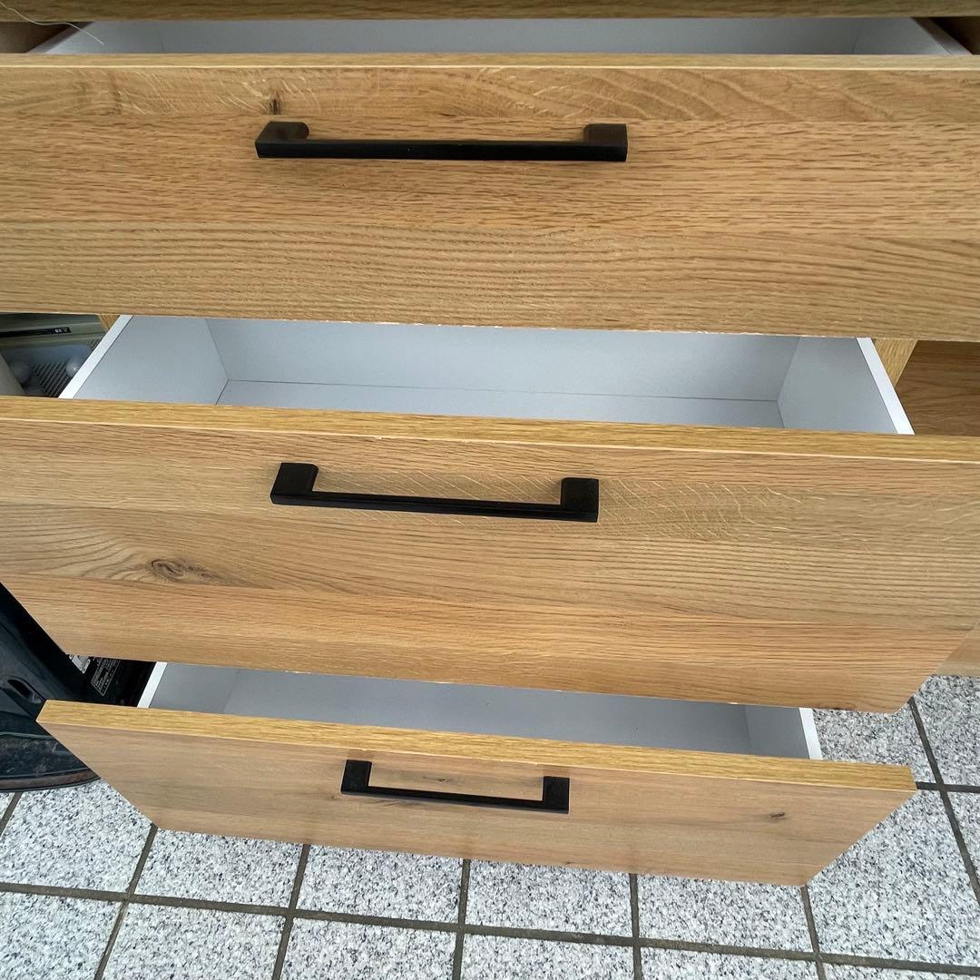 食器棚 オープンボード 幅110cm カップボード キッチンボード 電子レンジ