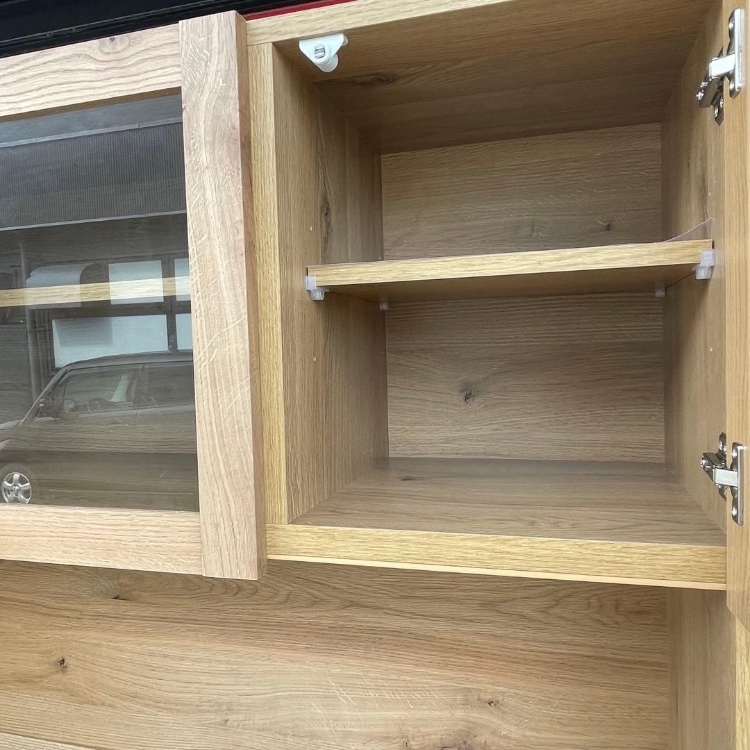 食器棚 オープンボード 幅110cm カップボード キッチンボード 電子レンジ