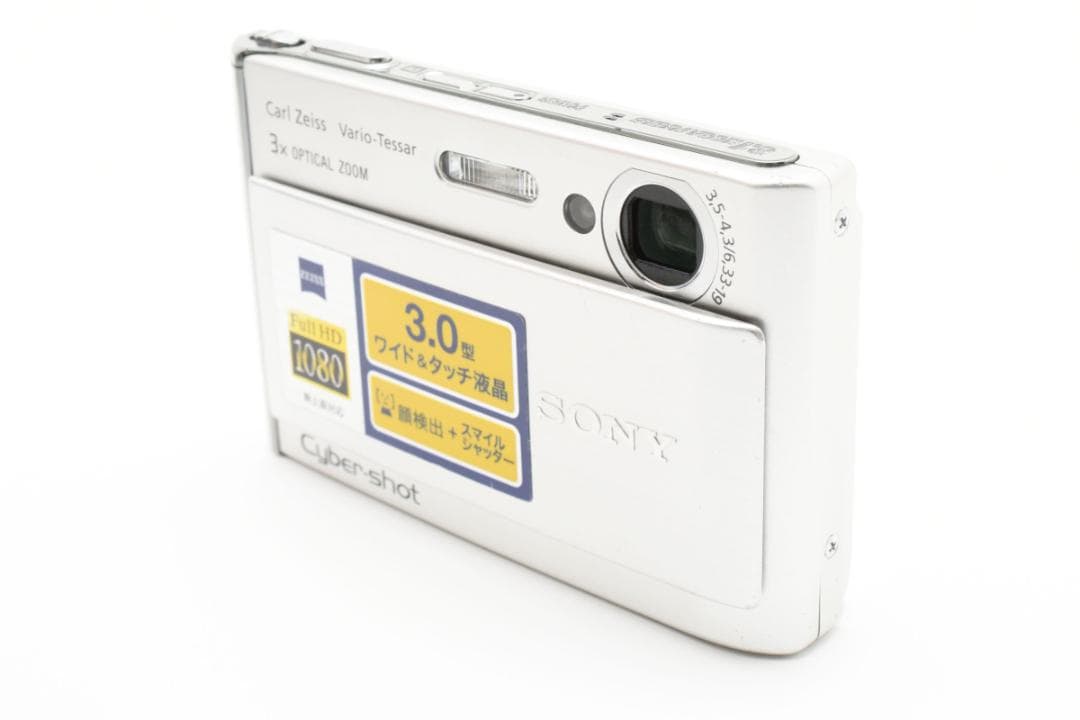 極美品 SONY Cyber−Shot T70 シルバー 付属品完備 動作確認済
