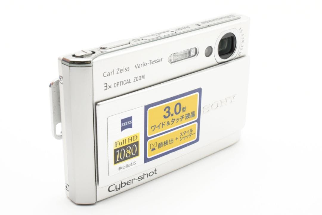 極美品 SONY Cyber−Shot T70 シルバー 付属品完備 動作確認済