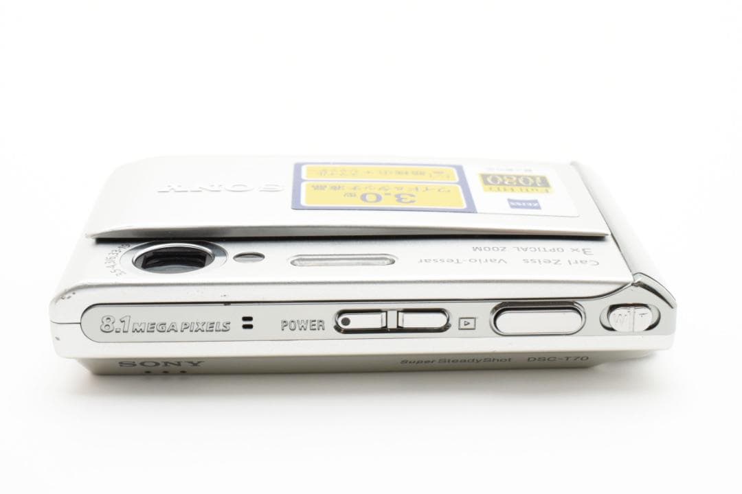 極美品 SONY Cyber−Shot T70 シルバー 付属品完備 動作確認済