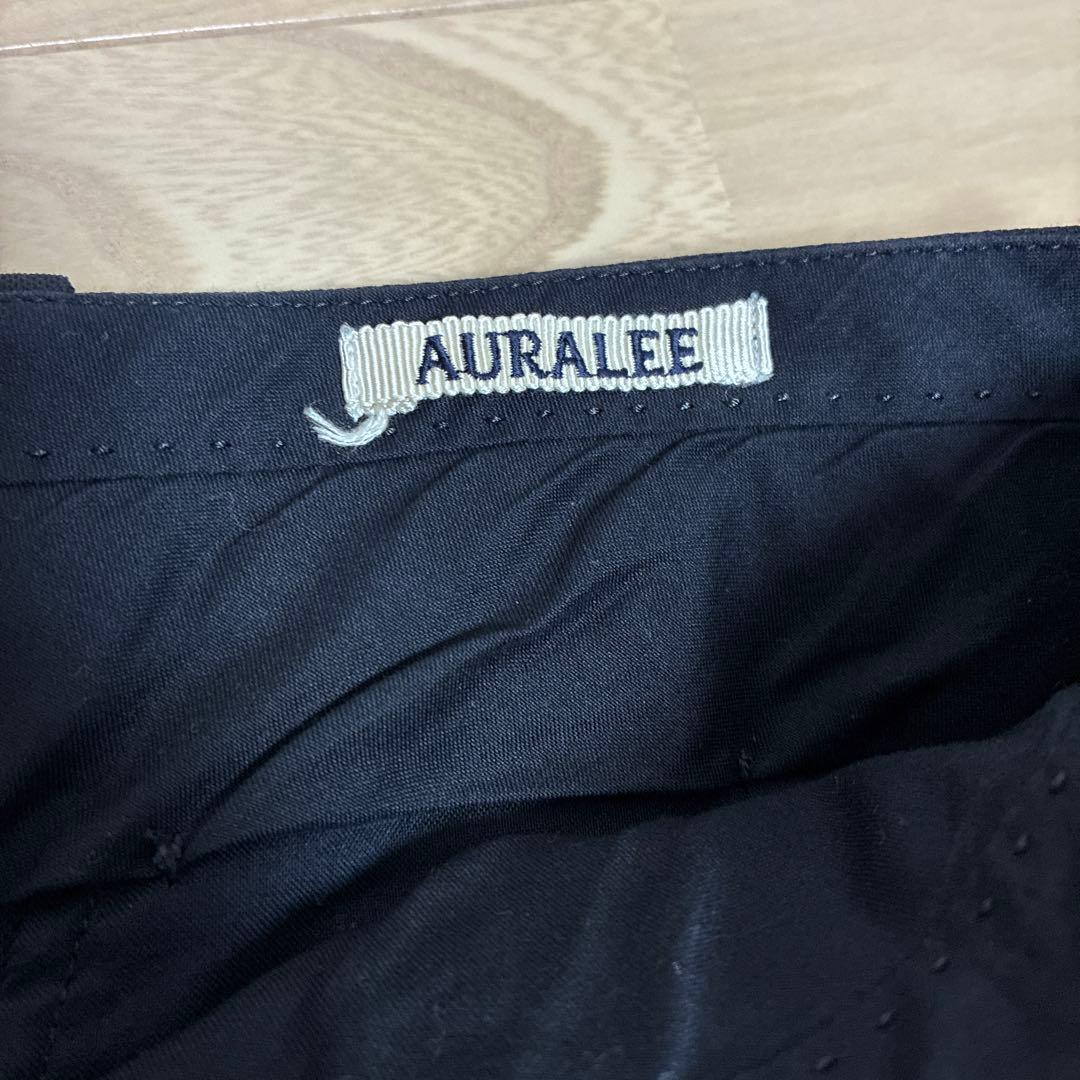 AURALEE サイドスリットスラックス ネイビー 4