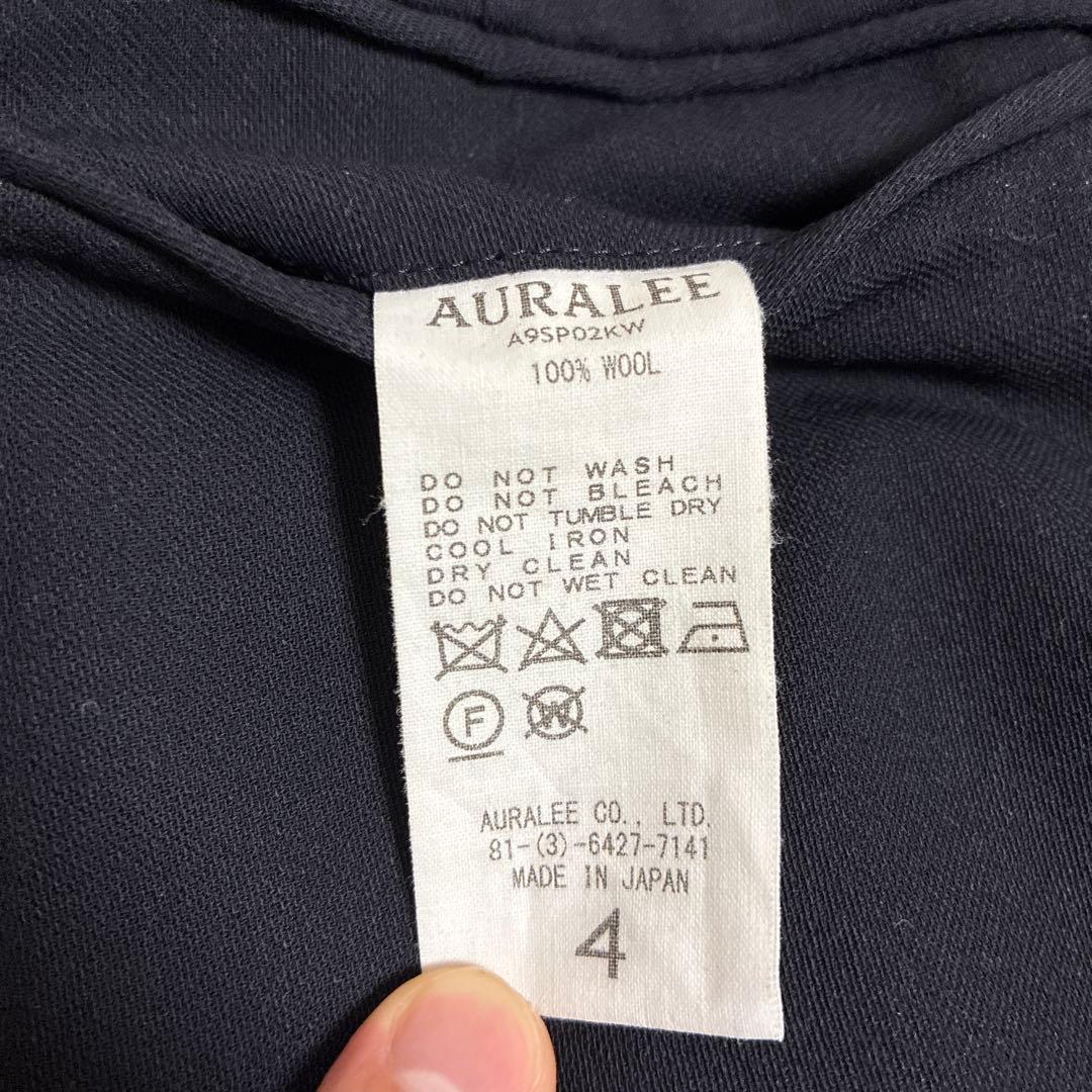 AURALEE サイドスリットスラックス ネイビー 4