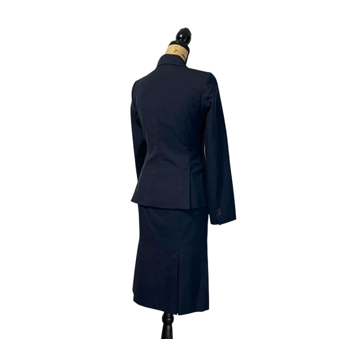 【美品】【L】Paul Smith ボタン チェック柄 スカートスーツ