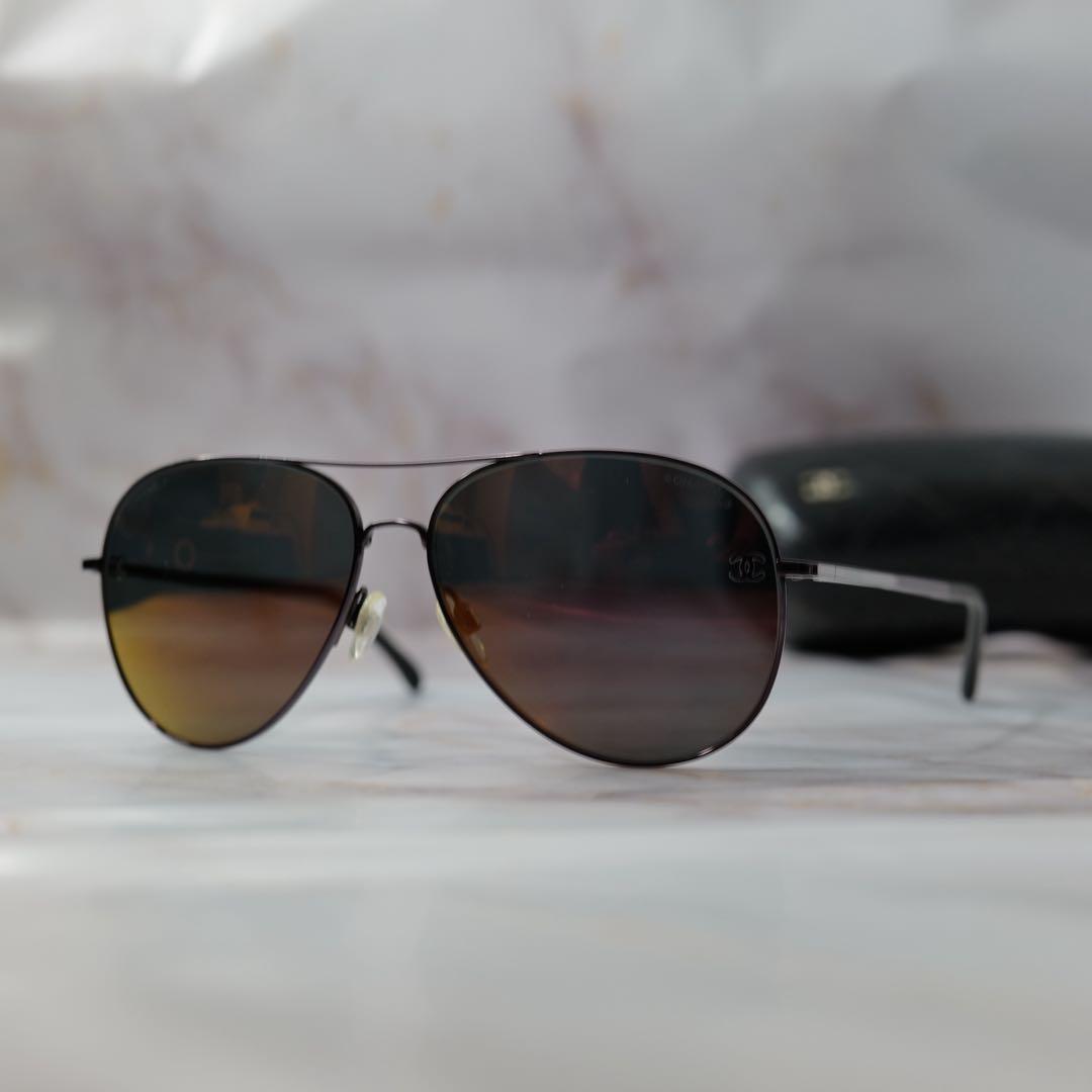 CHANEL シャネル ティアドロップ Y2K モード サングラス ケース付き