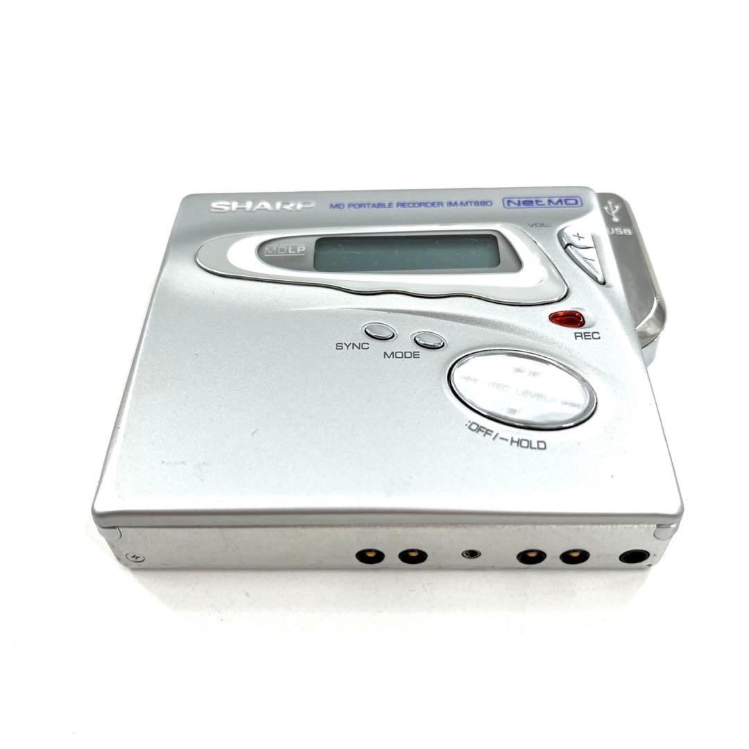 美品 SHARP MDウォークマン MDプレーヤー NetMD IM-MT880