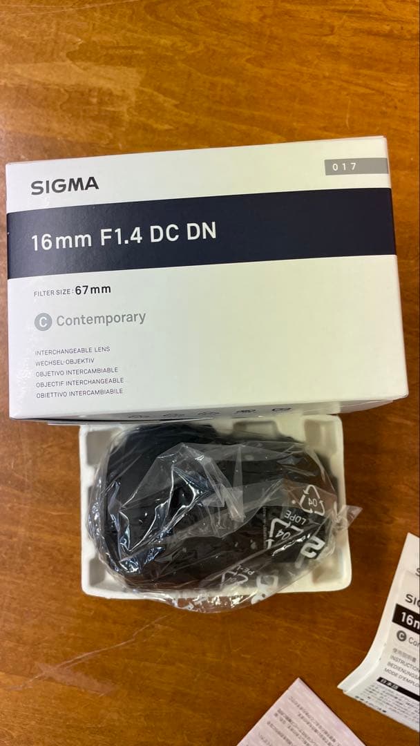 SIGMA 16mm F1.4 DC DN(Sony Eマウント)美品 シグマ