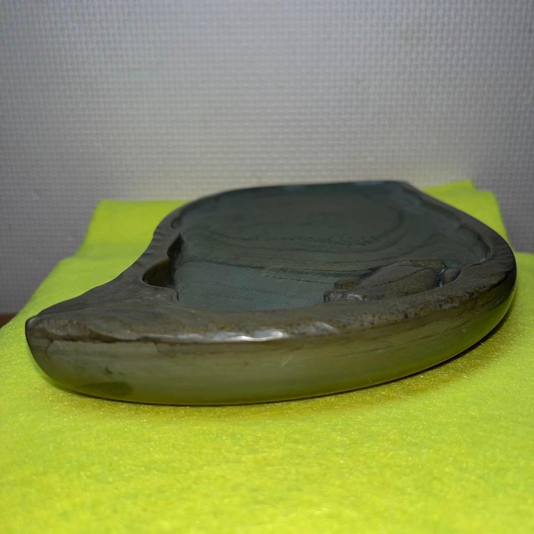 ⭕️宮崎県延岡　相馬羊堂　蛙彫刻硯　紅渓硯　極珍品　21cm超　女性好み