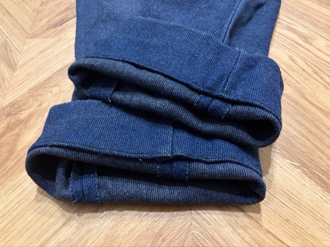 40s〜50s フレンチ インディゴ ウール ツータック スラックス フランス