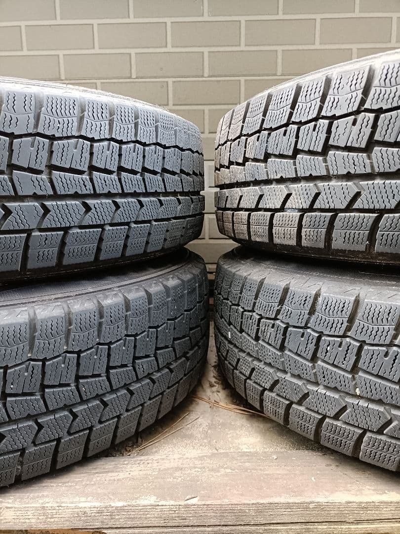 DUNLOP スタッド 175/65R15 日産純正アルミ付き4本　手渡し可