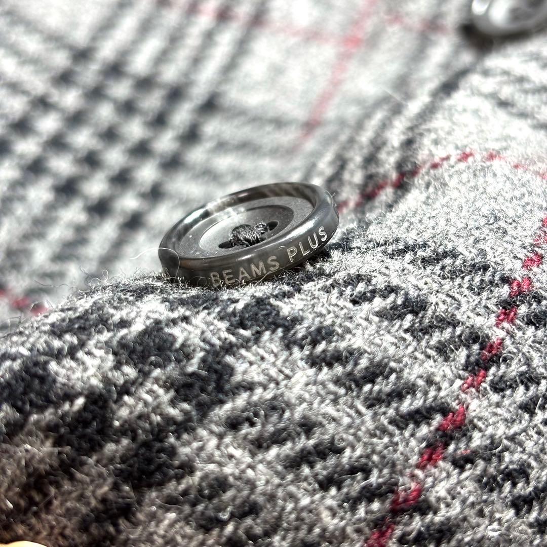 極美品✨ビームスプラス テーラードジャケット ツイード ウール グレンチェック