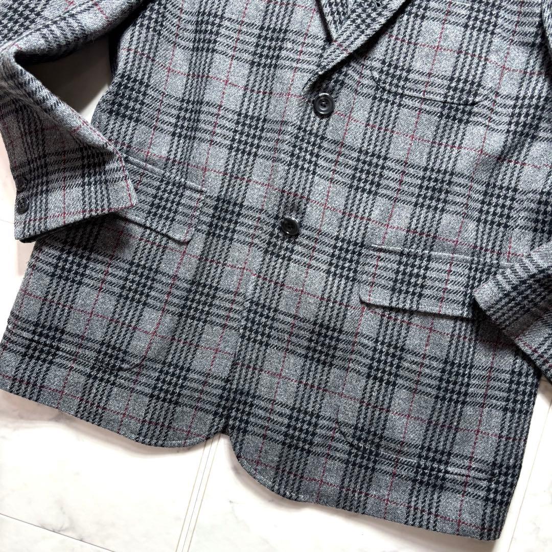 極美品✨ビームスプラス テーラードジャケット ツイード ウール グレンチェック