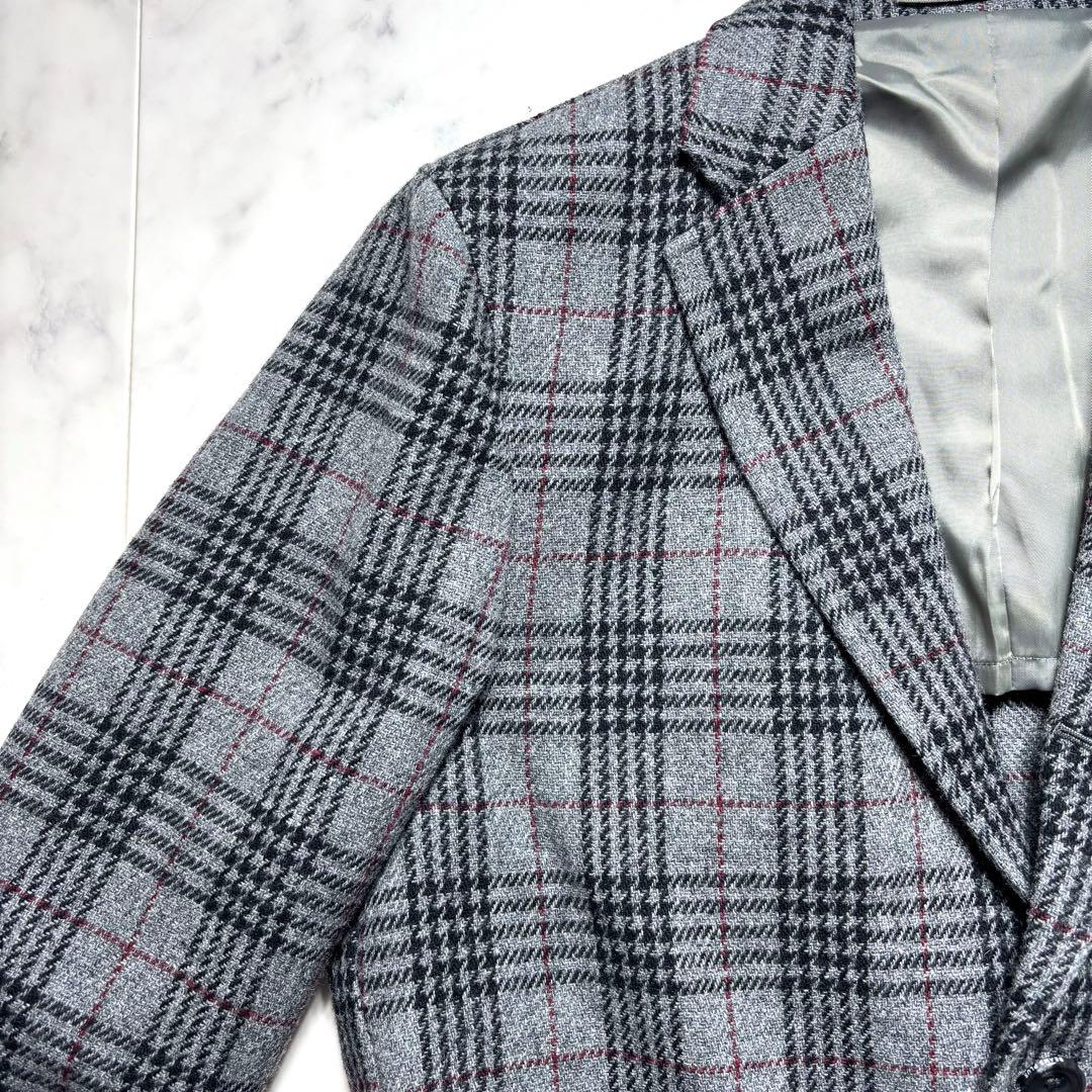 極美品✨ビームスプラス テーラードジャケット ツイード ウール グレンチェック