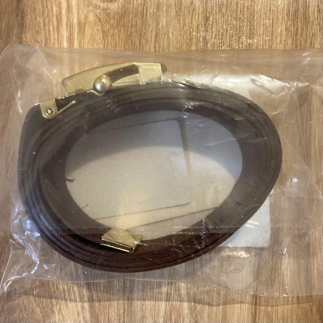 【未使用】ウィムガゼット　レザーガチャベルト　ブラウン