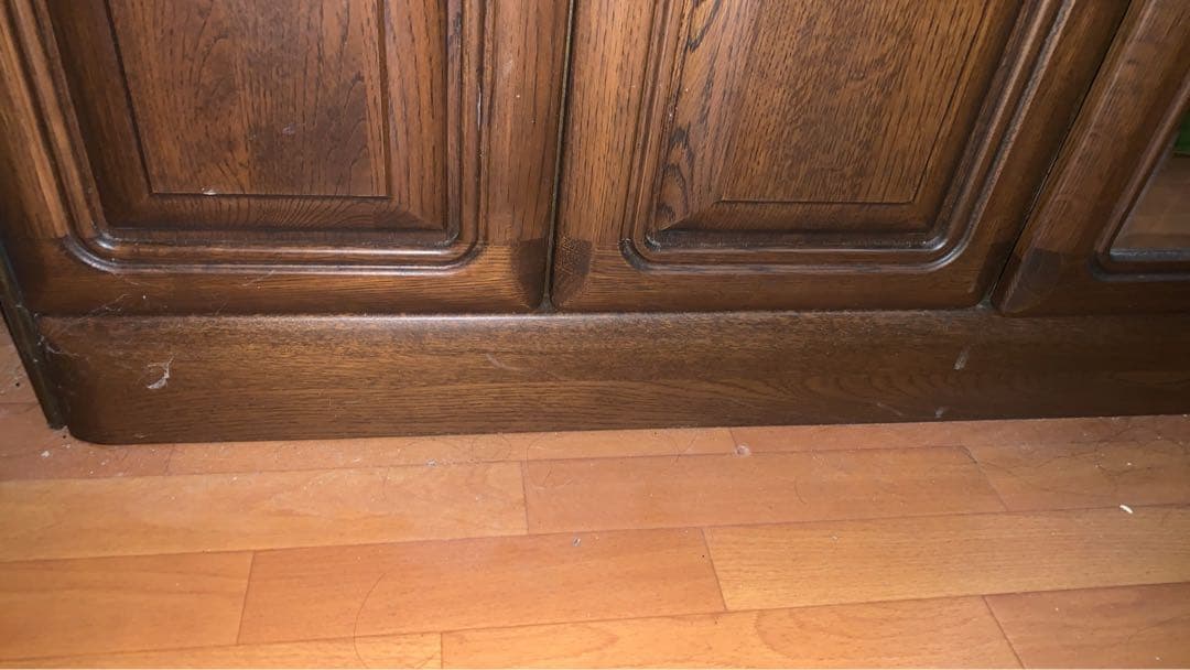 木製シューズラック 鏡付き ダークブラウン　送料込価格