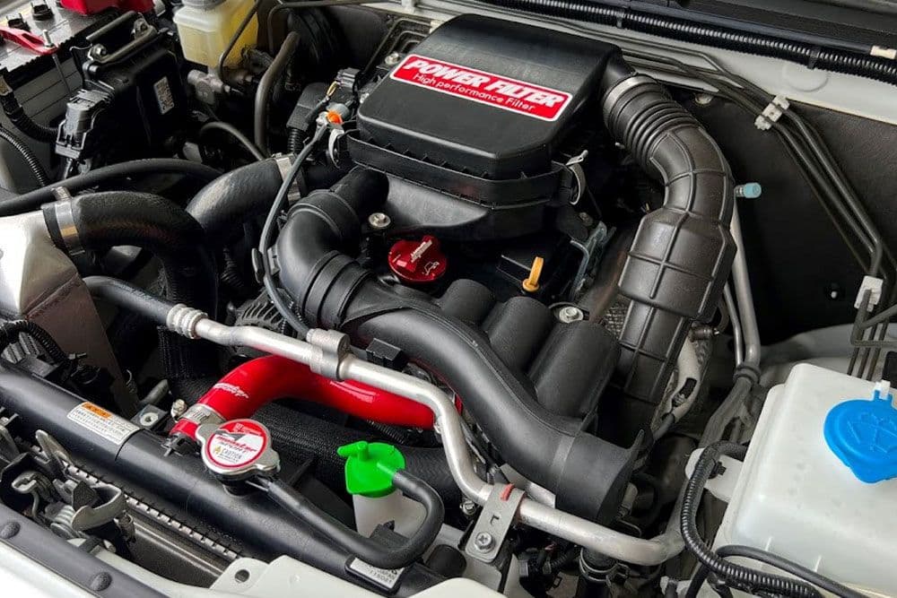 monster SPORT ジムニー JB64W ラジエーターホース 赤