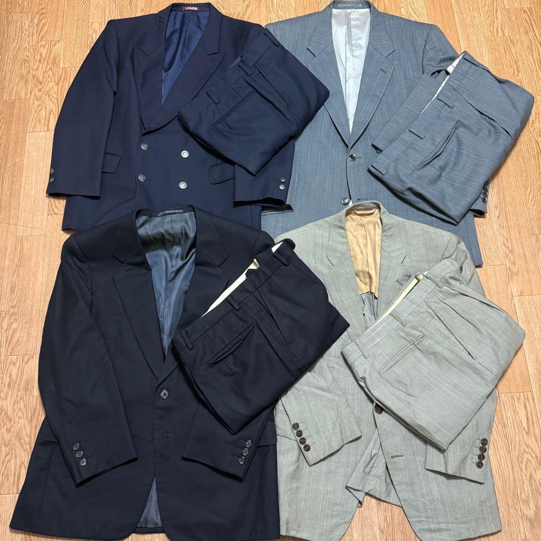 クリスチャンディオール　ダンヒル　セットアップスーツ　4着まとめ売り