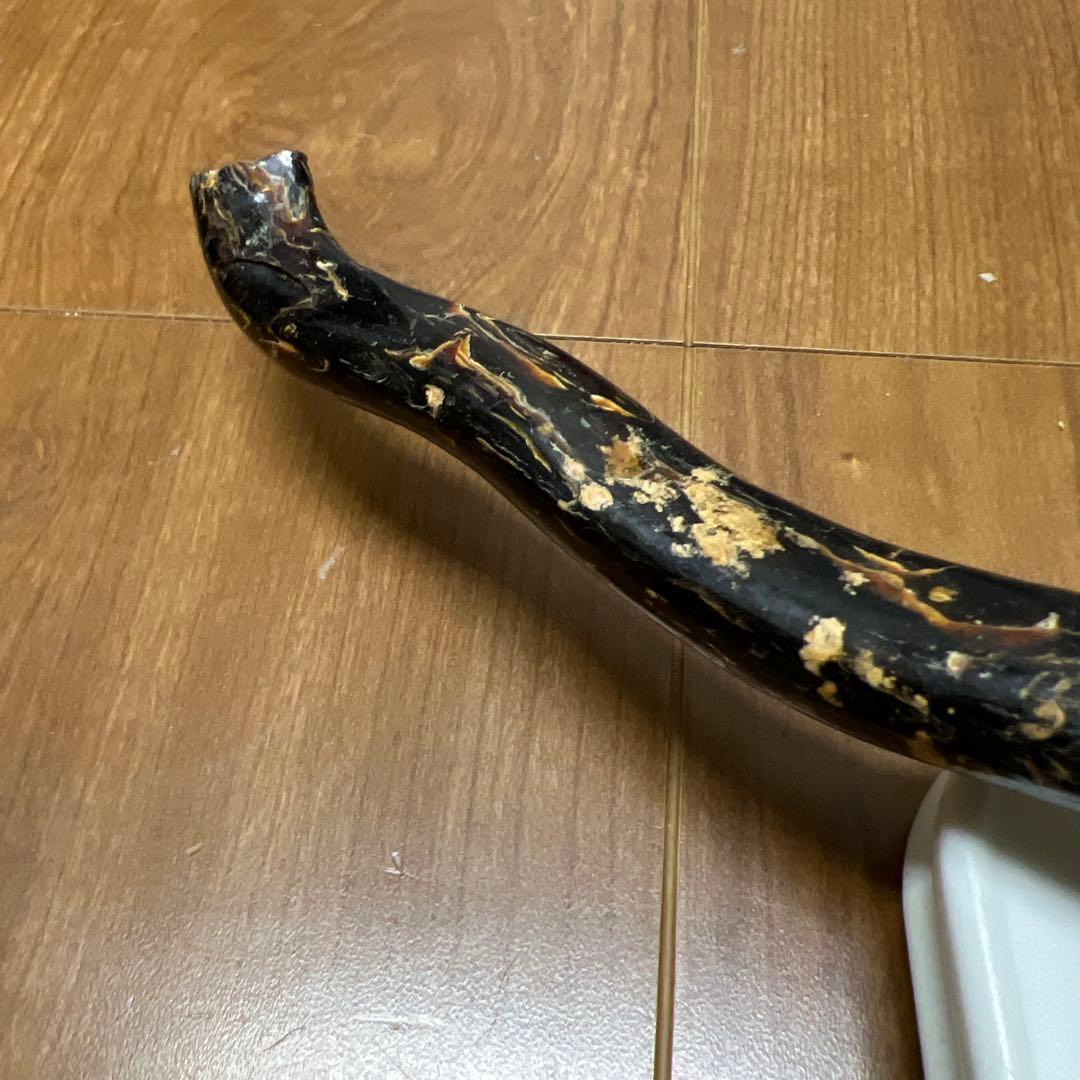 黒珊瑚　深海松　原木　長さ；35センチ H 1-1