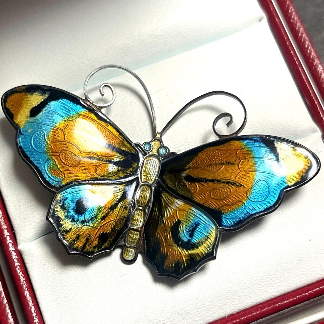 DAVID-ANDERSEN デビット アンデルセン 蝶ブローチ SV925