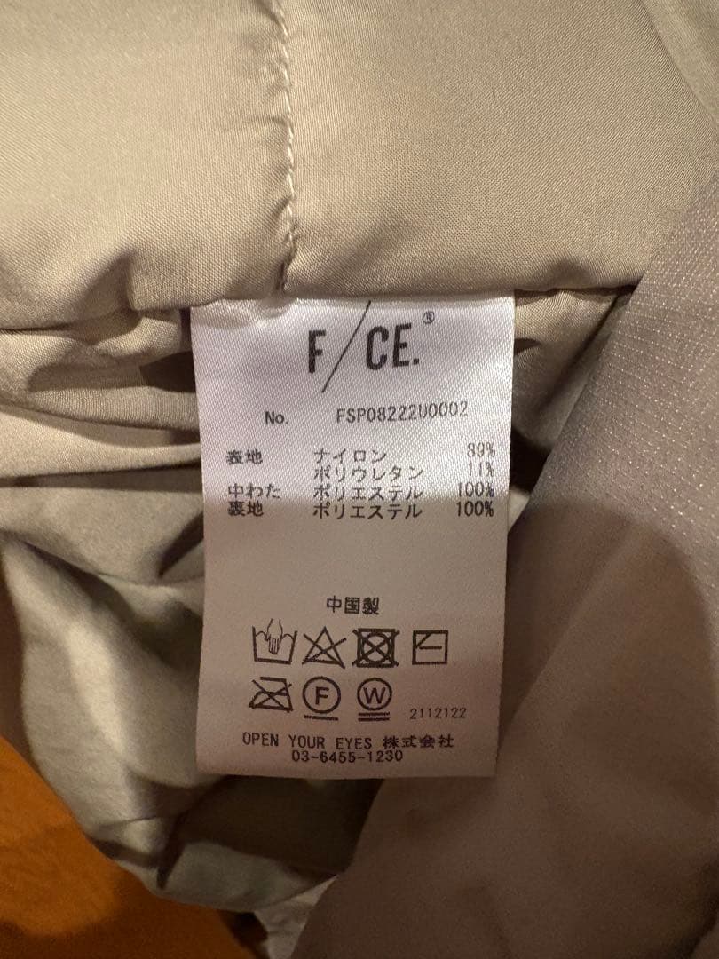 F／CE. エフシーイー　別注モッズコートビーセカンド　B'2nd カーキ　中綿