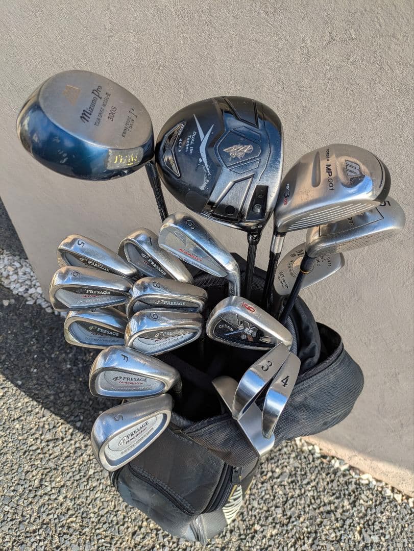 ミズノ18本メンズクラブセット初心者ゴルフクラブセット中古Mizunoプロ