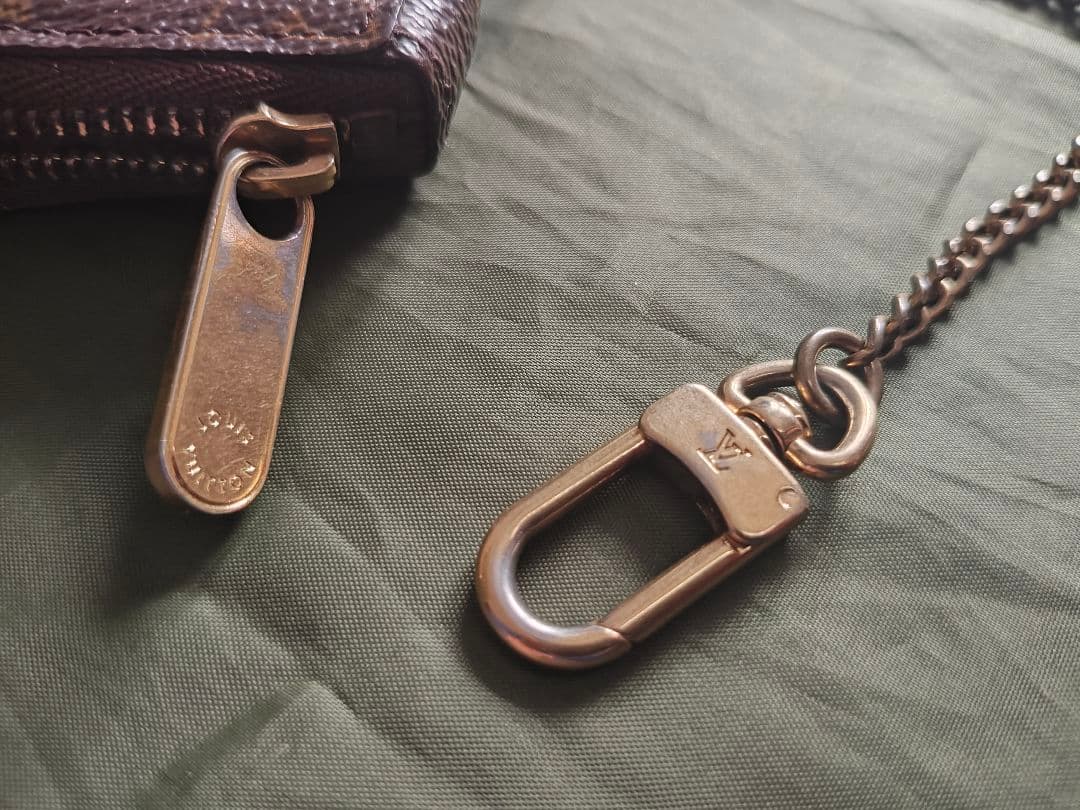 ルイヴィトン ポルトモネ クール モノグラム ケース レオパード ハート