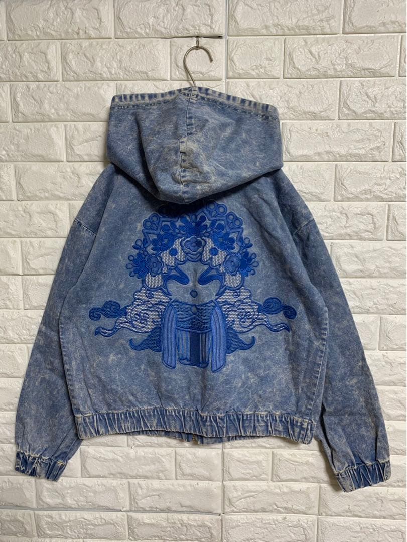 [ヴィヴィアンタム] 未使用タグ付　オペラガール　刺繍　デニムパーカージャケット