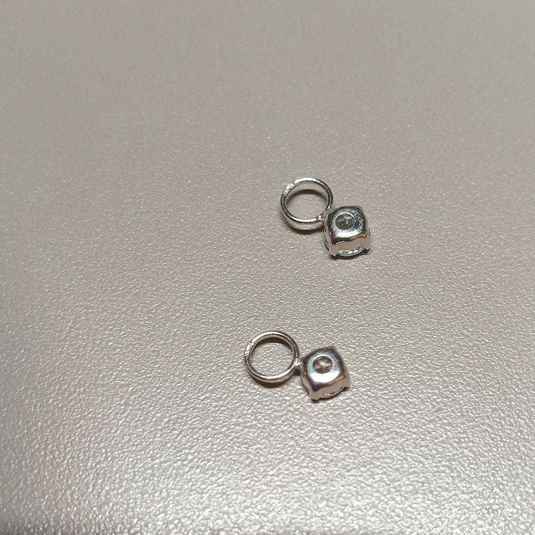 【ちゃんばら】 k10チャーム　ホワイトサファイア