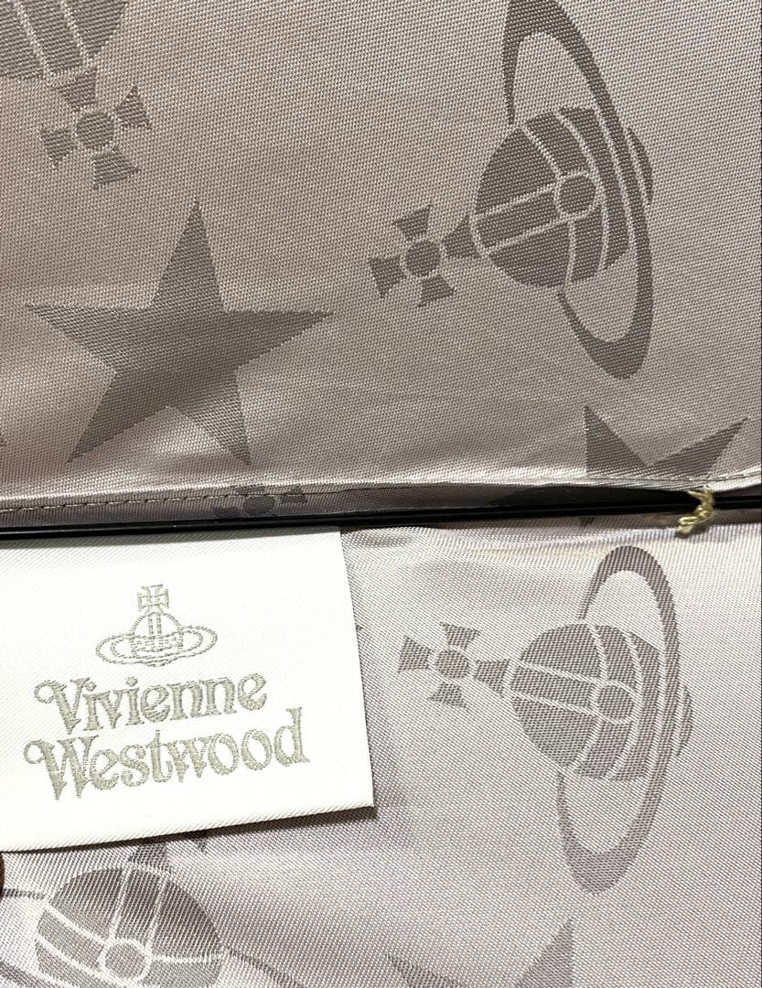 【未使用タグ付】ヴィヴィアン ウエストウッド オーブ柄 折りたたみ 雨傘