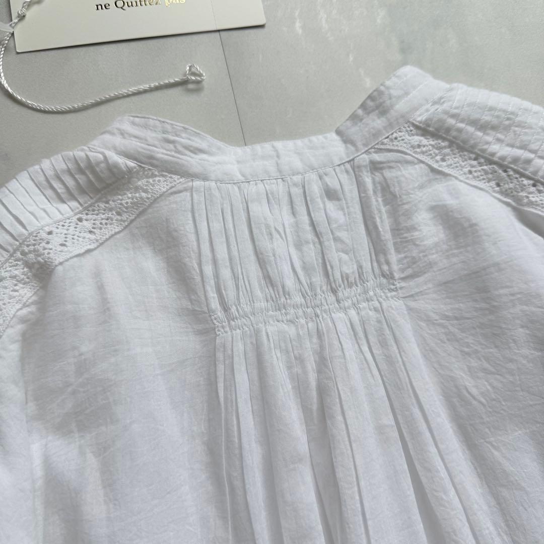 ne Quittez pas ヌキテパ　コットンレースピンタックドレス