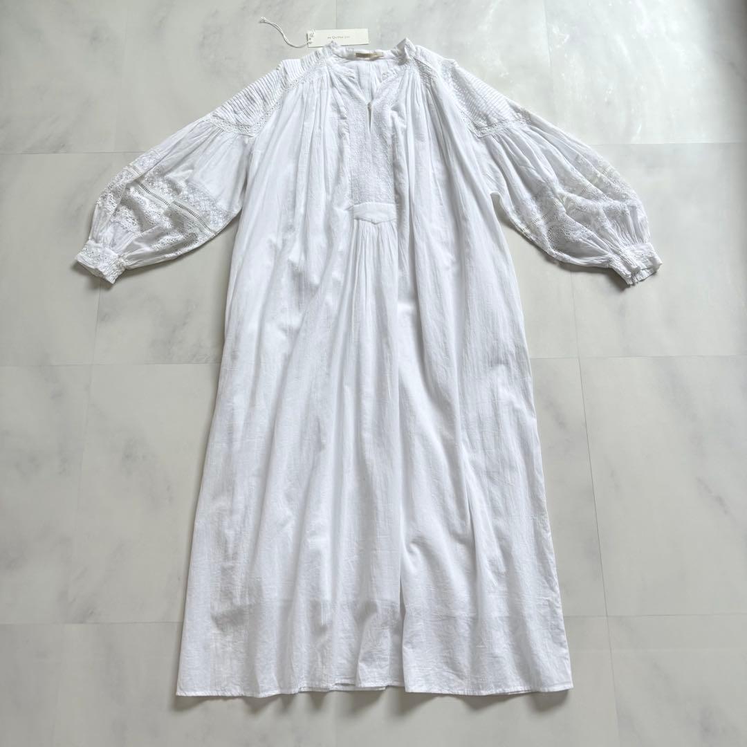 ne Quittez pas ヌキテパ　コットンレースピンタックドレス