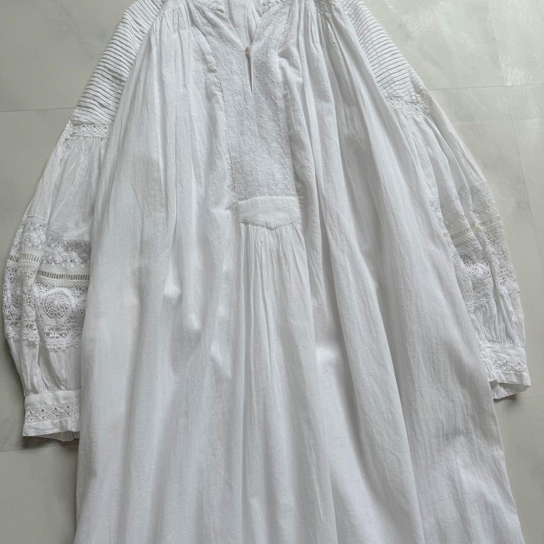 ne Quittez pas ヌキテパ　コットンレースピンタックドレス