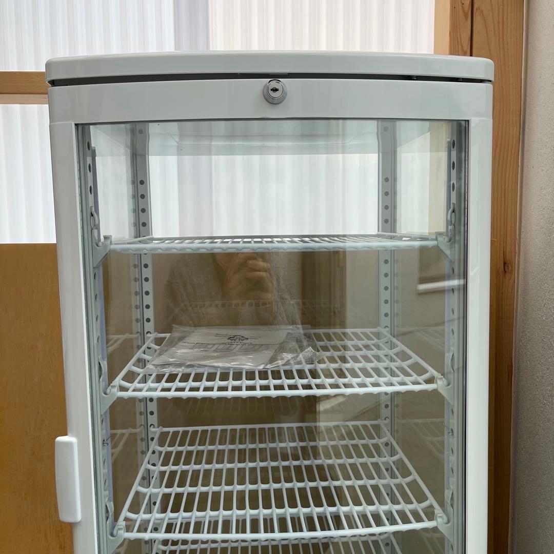 【未使用・美品】冷蔵4面ガラスショーケース100LHJR-KR100WT