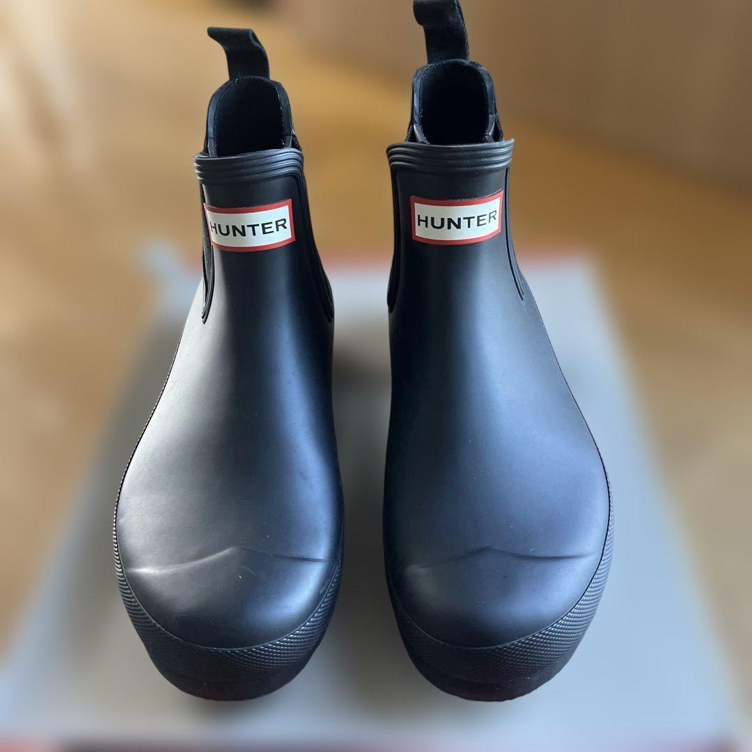 新品 HUNTER オリジナル チェルシー ブーツ　ブラック黒 24.5 25