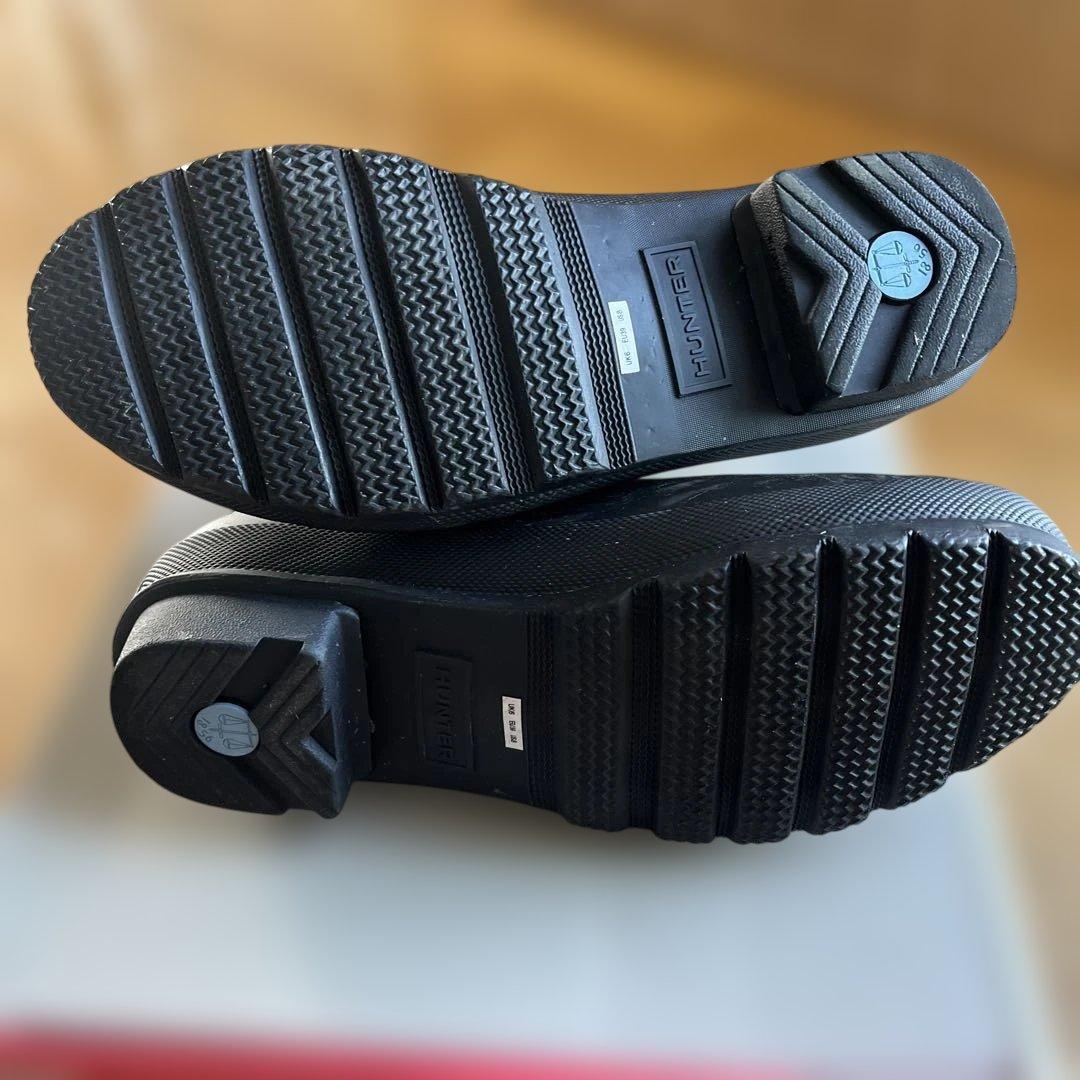 新品 HUNTER オリジナル チェルシー ブーツ　ブラック黒 24.5 25