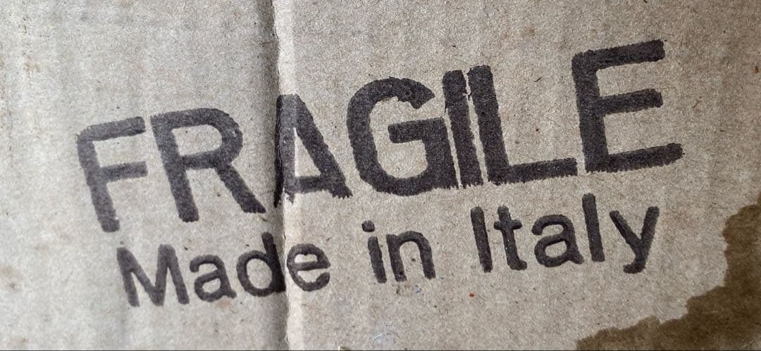 イタリア製 ★大きいガラス花瓶　壺　フラワーベース