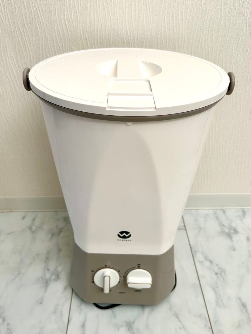 【ほぼ新品WASHBOY ウォッシュボーイ TOM-12f バケツ型洗濯機 抗菌
