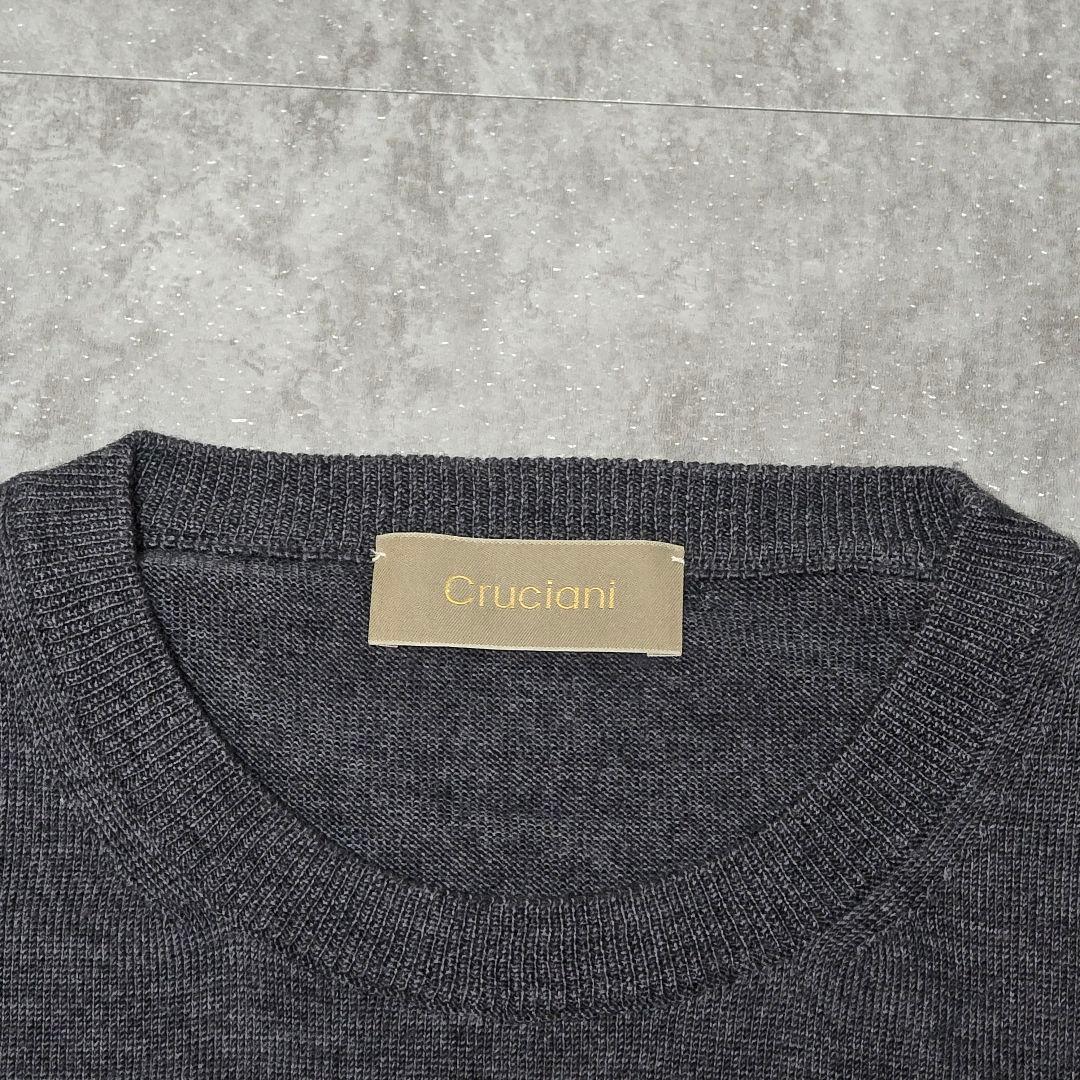 Cruciani クルチアーニ 46 毛100％ クルーネックニット イタリア製