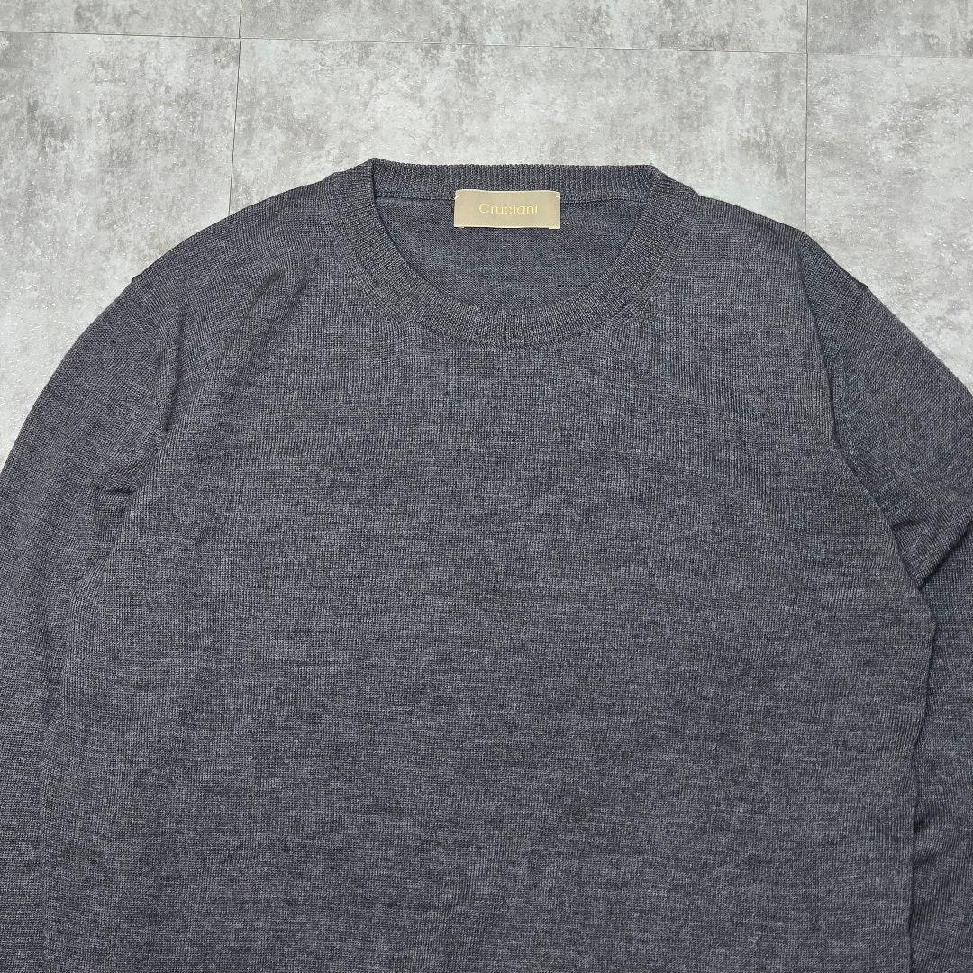 Cruciani クルチアーニ 46 毛100％ クルーネックニット イタリア製