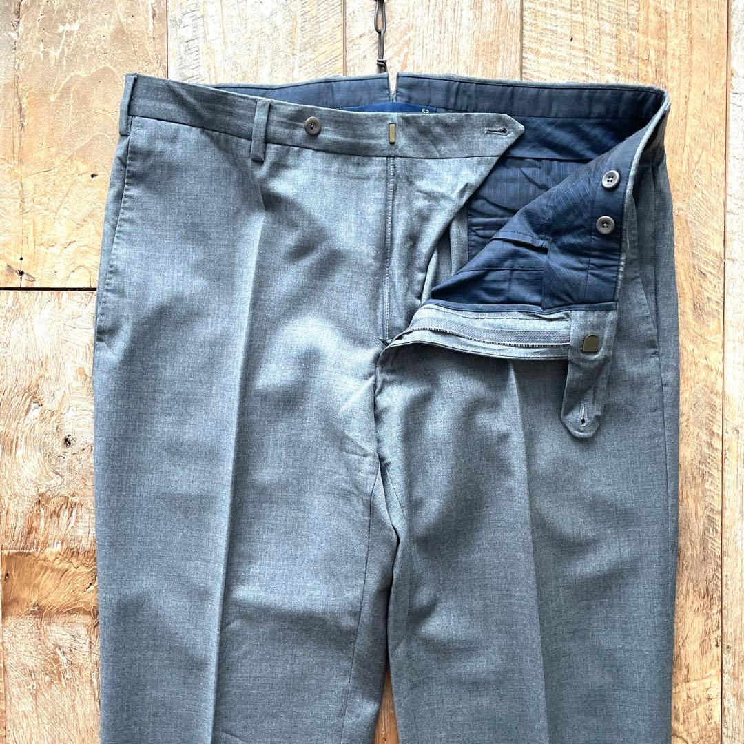 【美品】INCOTEX SUPER100'S ウール スラックス パンツ 52